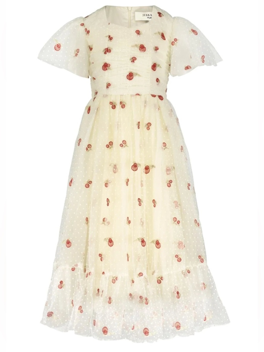 JessaKae Girls Anne Cherry Dress